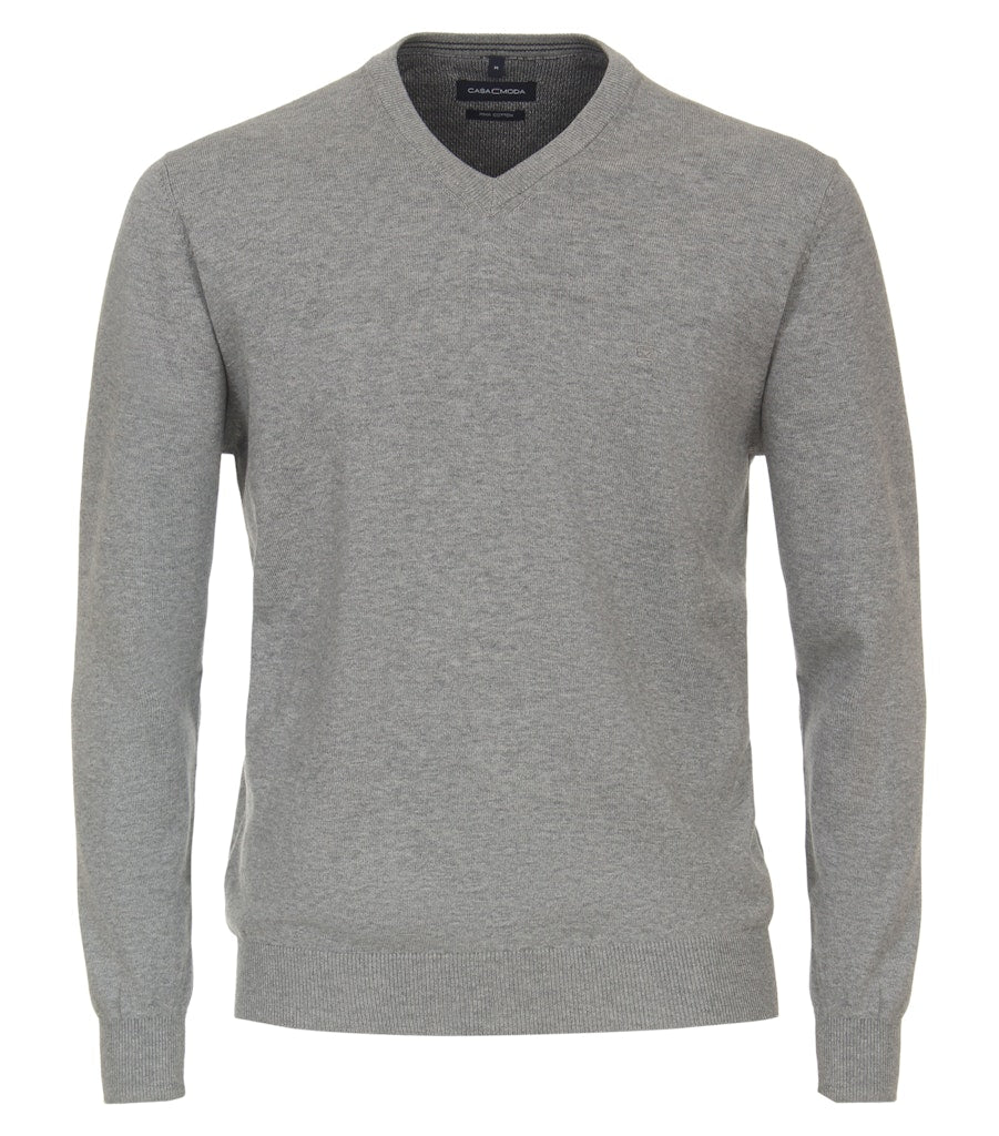 Casa Moda Herren Pullover  Silber