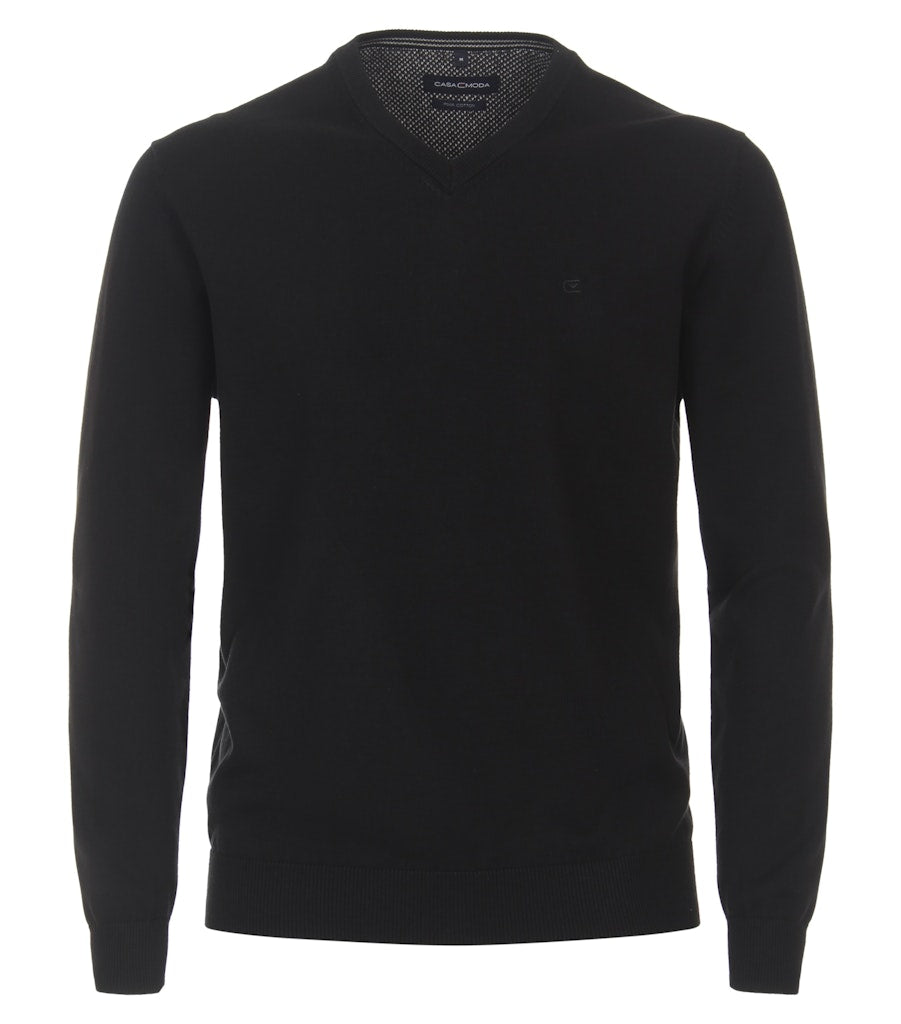 Casa Moda Herren Pullover Schwarz