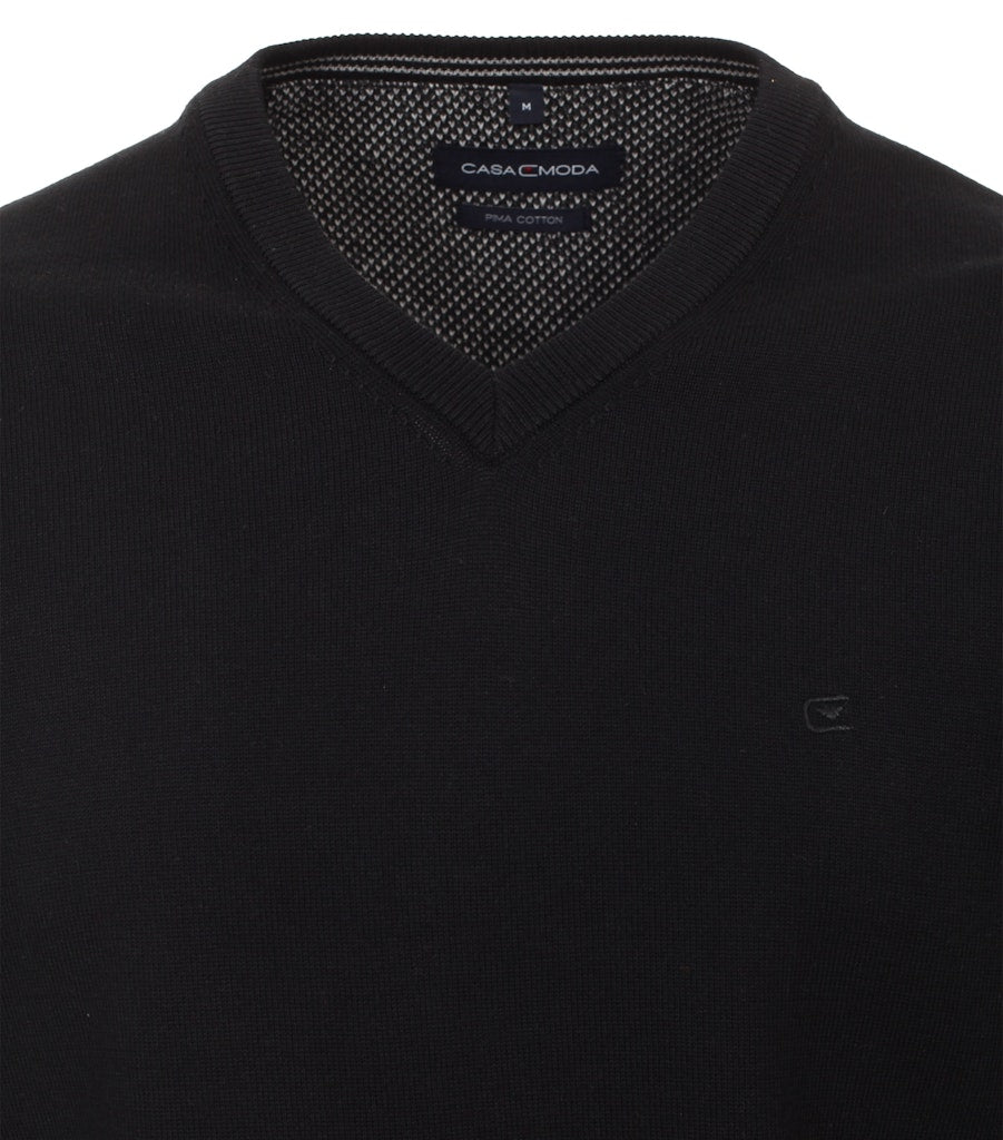 Casa Moda Herren Pullover Schwarz