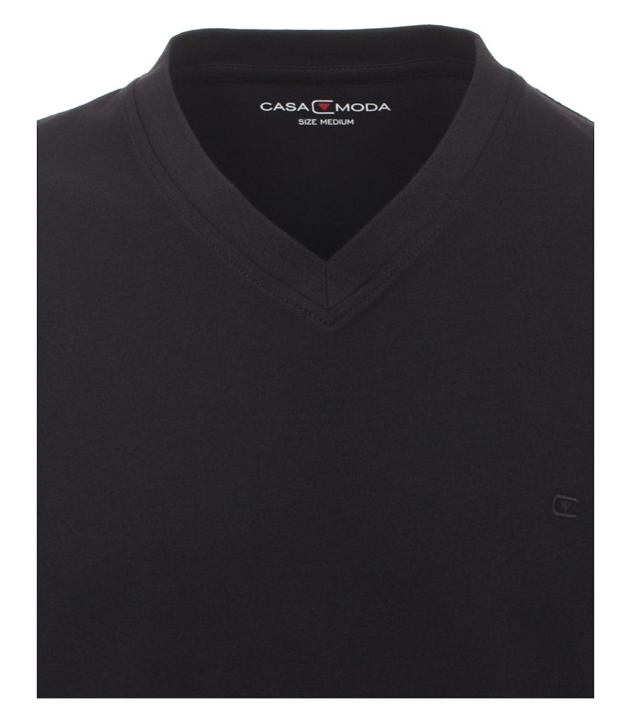 Casa Moda Herren T-Shirts kurz Schwarz