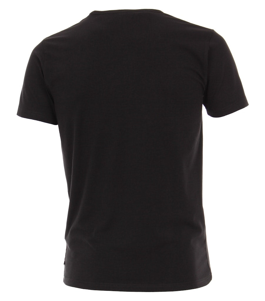 Casa Moda Herren T-Shirts kurz Schwarz