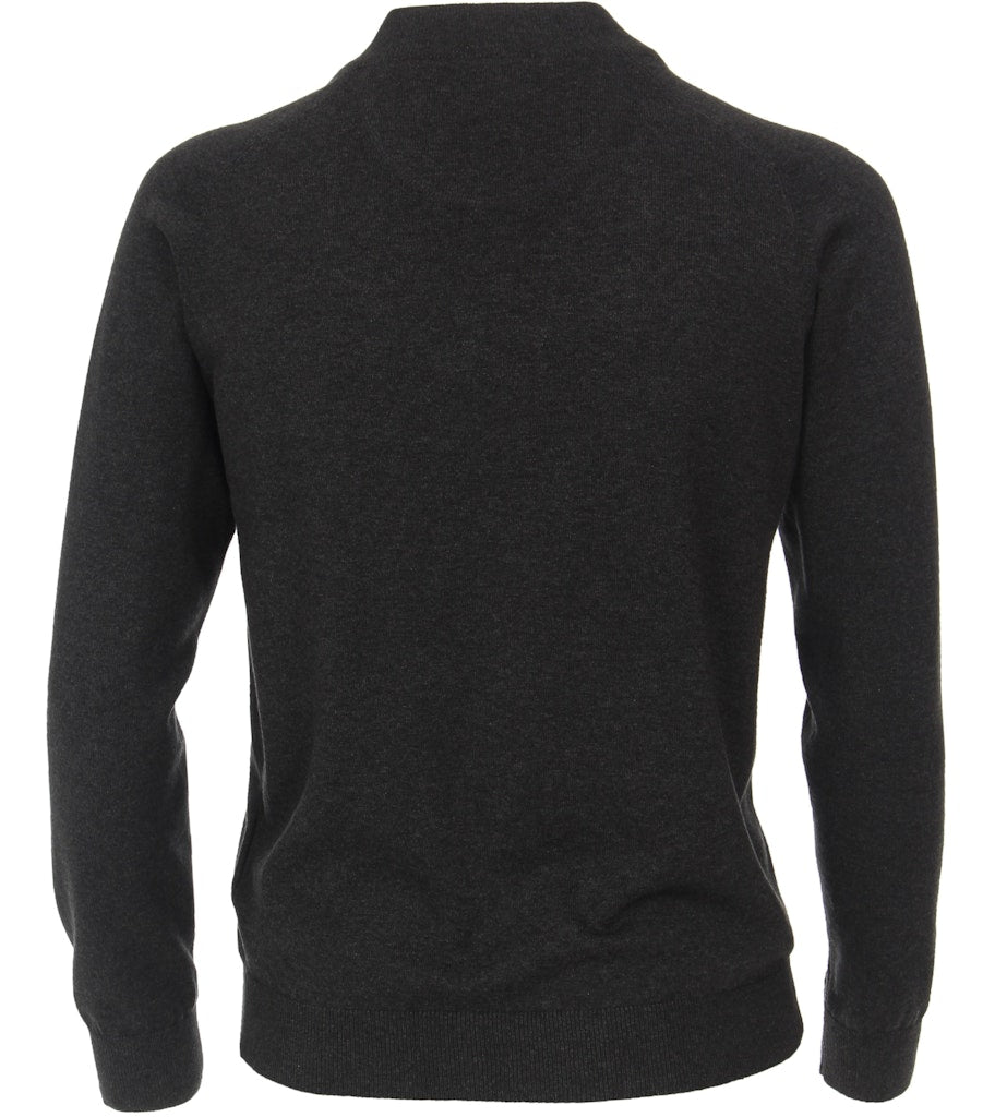 Casa Moda Herren Strickjacken Anthrazit