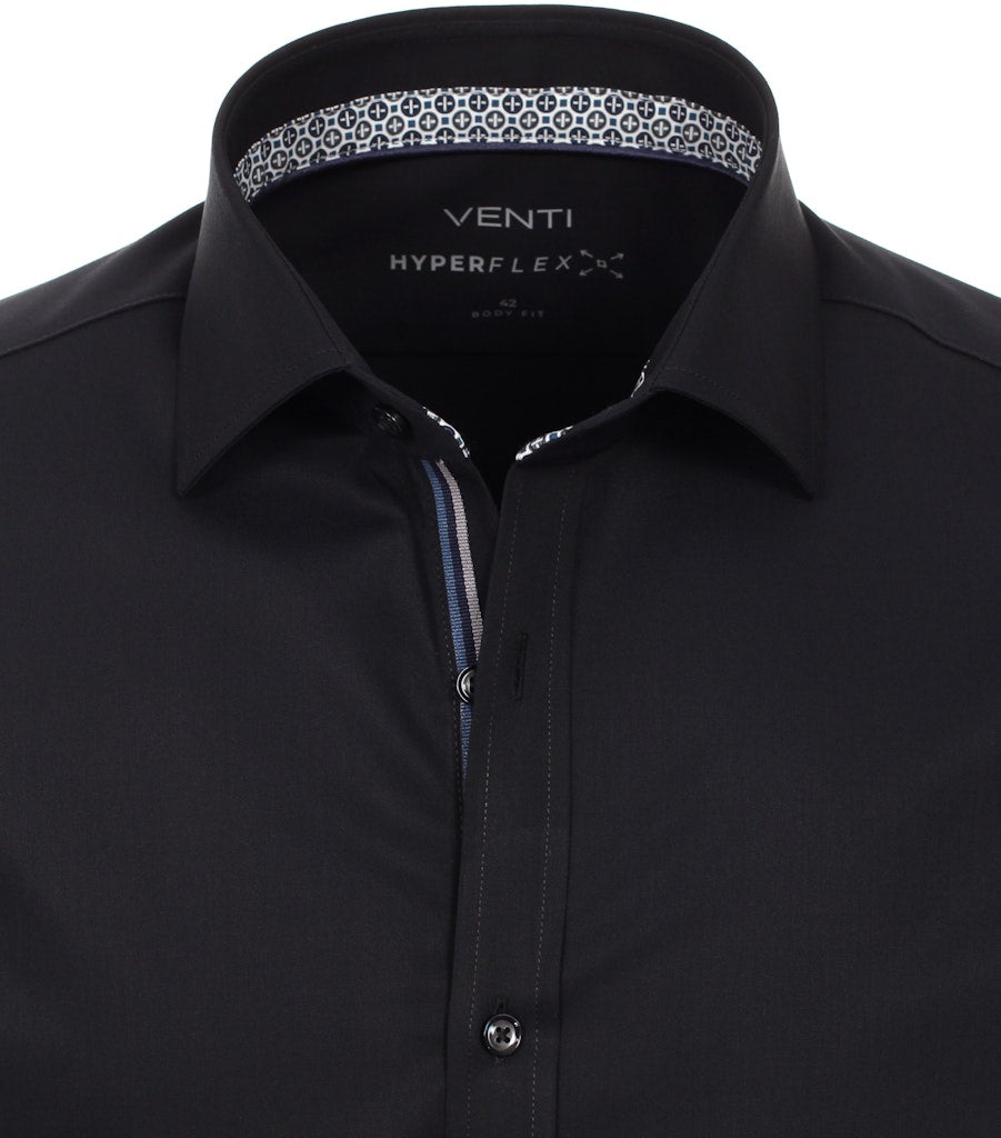 Casa Moda Herren Hemden lang Schwarz