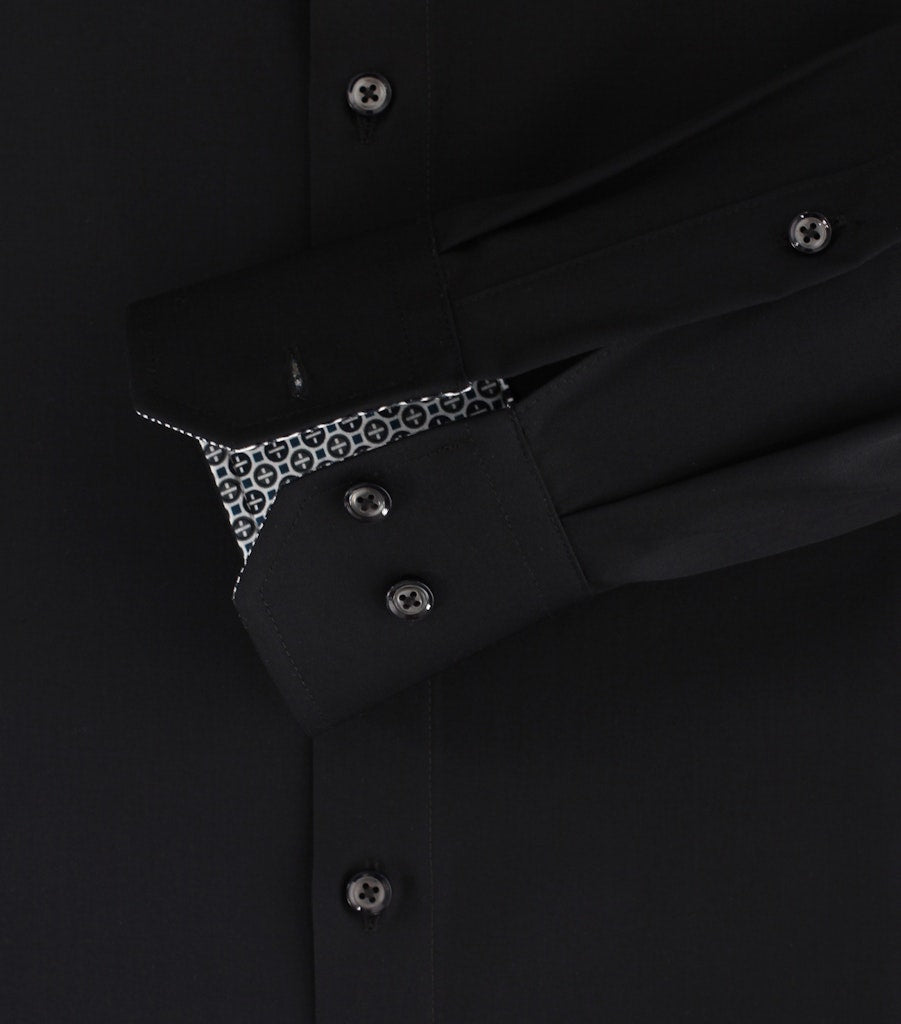 Casa Moda Herren Hemden lang Schwarz