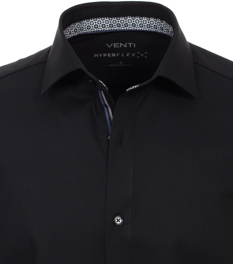 Casa Moda Herren Hemden lang Schwarz