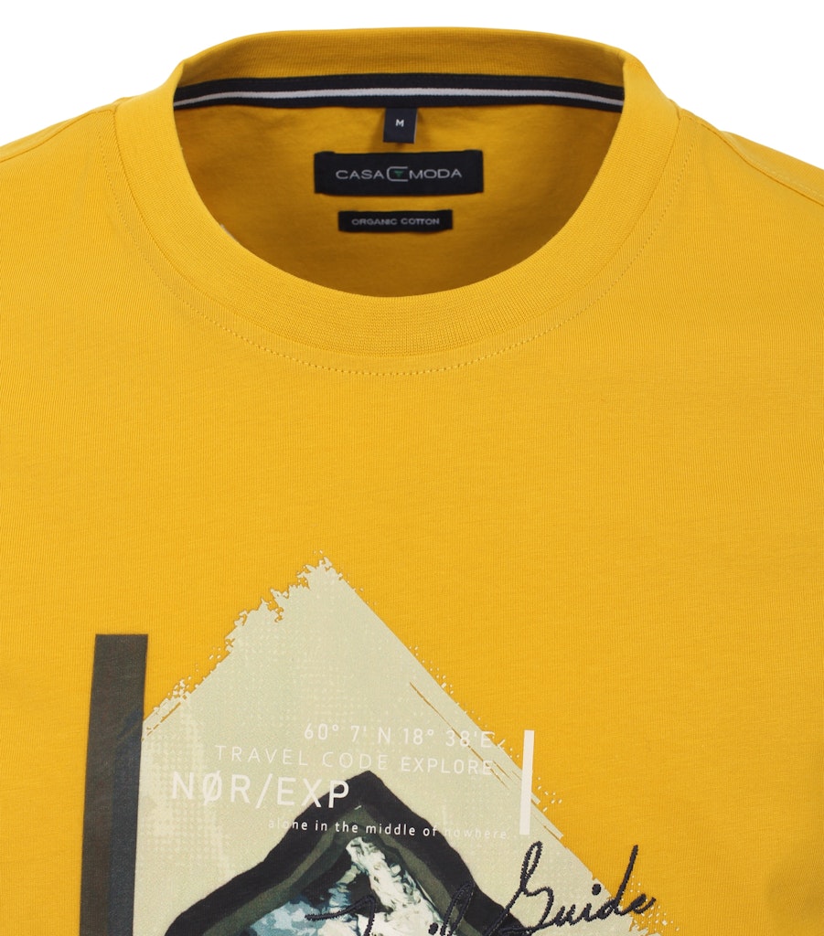Casa Moda Herren T-Shirts kurz Gelb