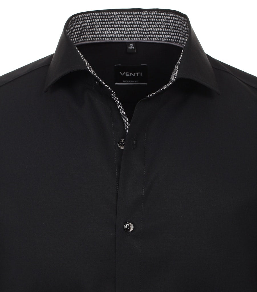 Casa Moda Herren Hemden lang Schwarz