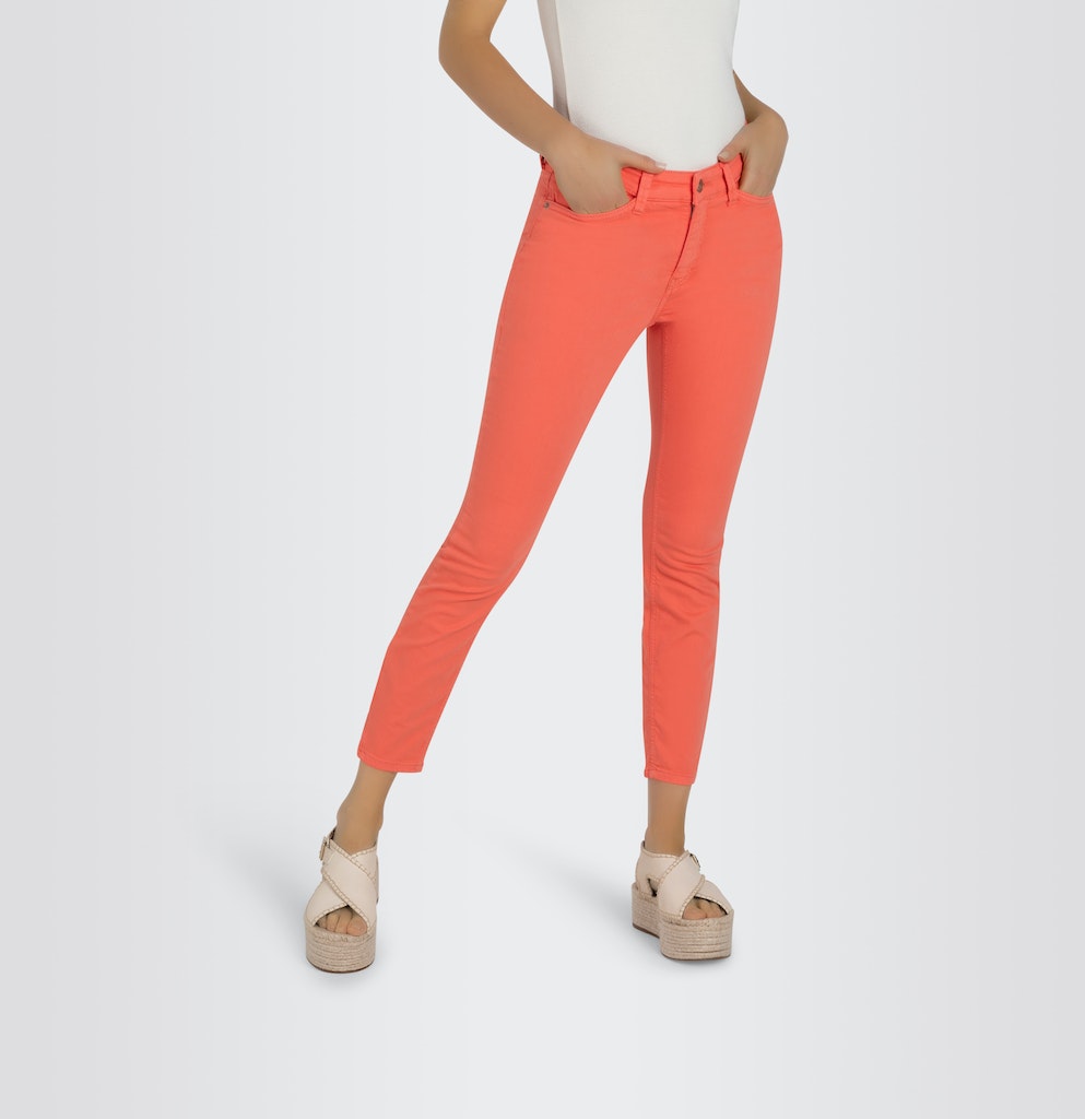 Mac Damen Jeans Papaya Orange P