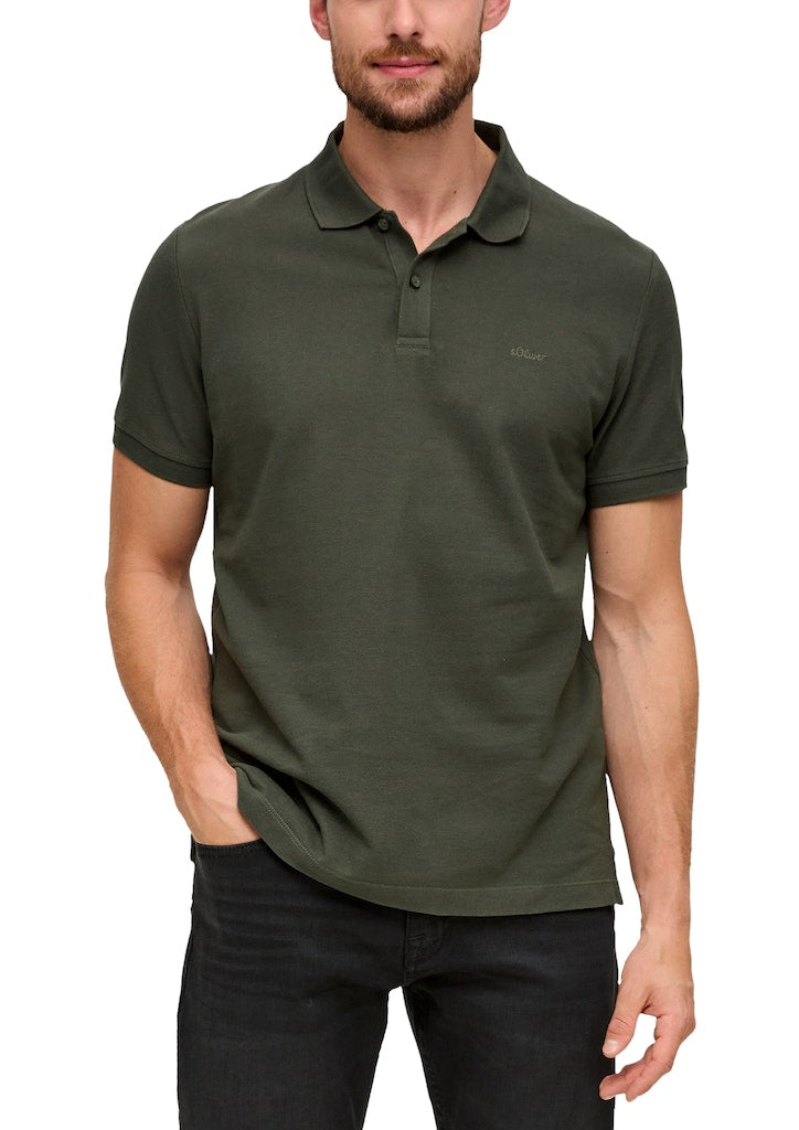 S. Oliver red Herren Polo-Shirts Green