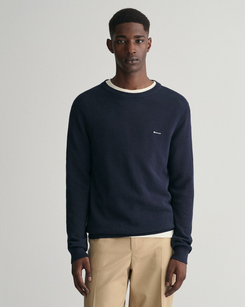 Gant Herren Pullover Evening Blu