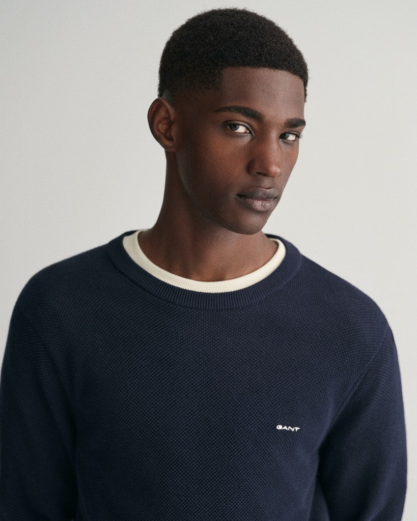 Gant Herren Pullover Evening Blu