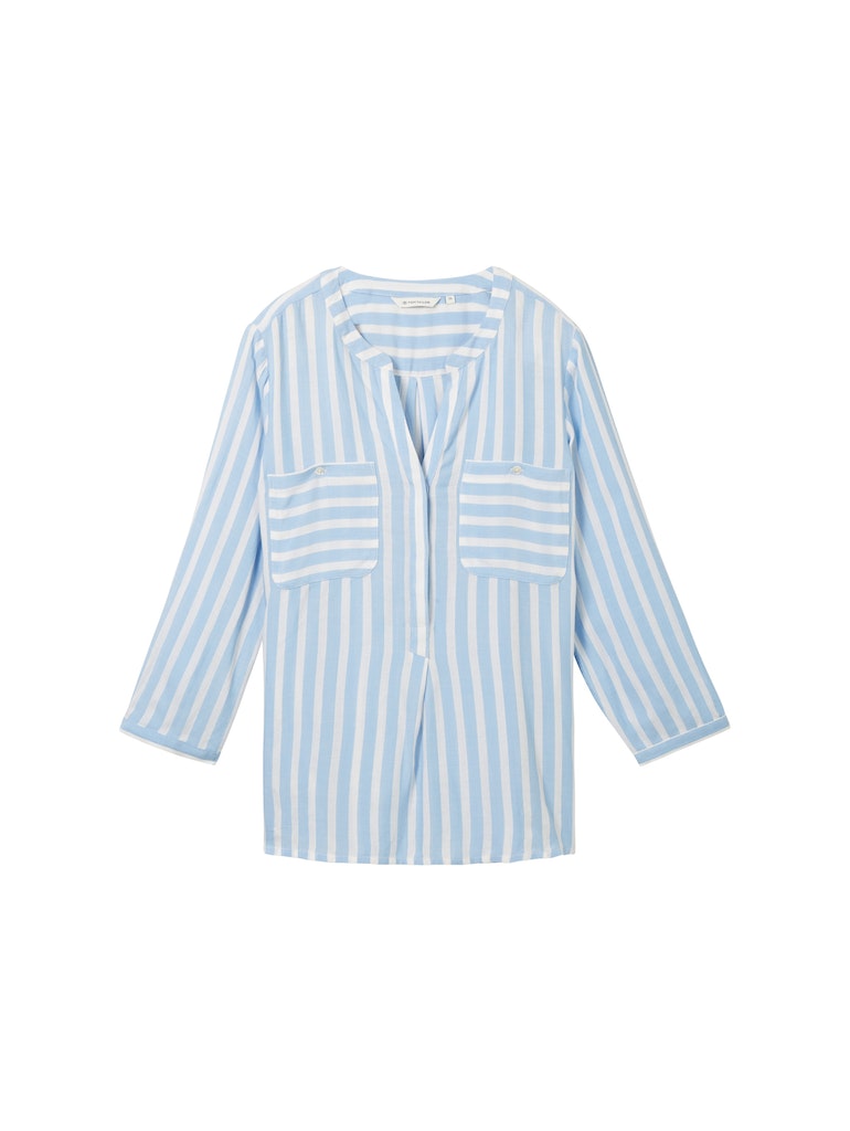 Tom Tailor Damen Blusen Offwhite Blue V