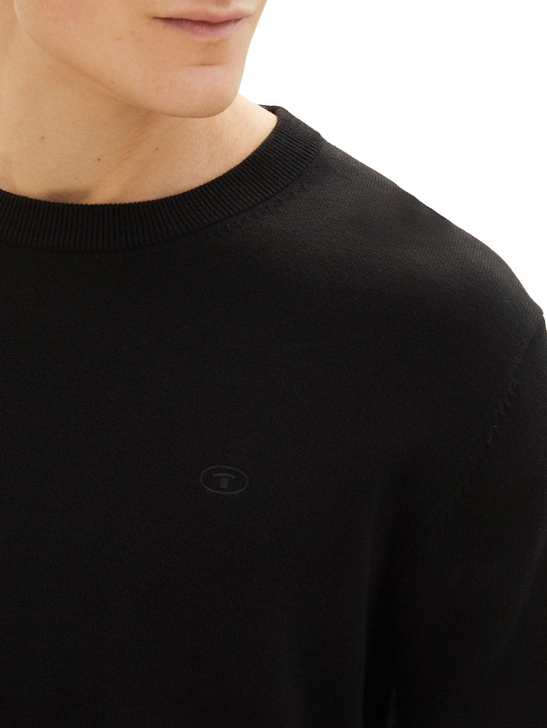 Tom Tailor Herren Pullover Black