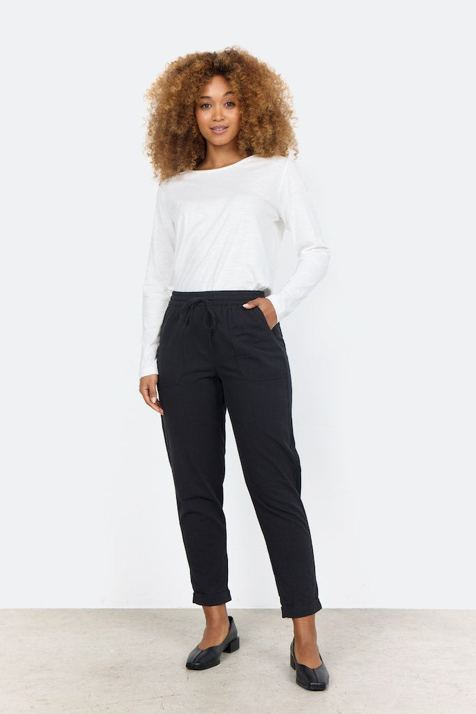Soya Concept Damen Hosen Black