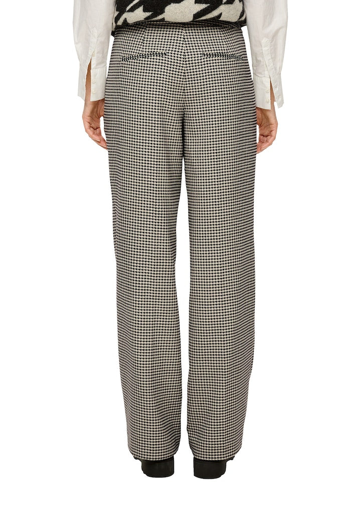 S. Oliver red Damen Hosen Grey/Black