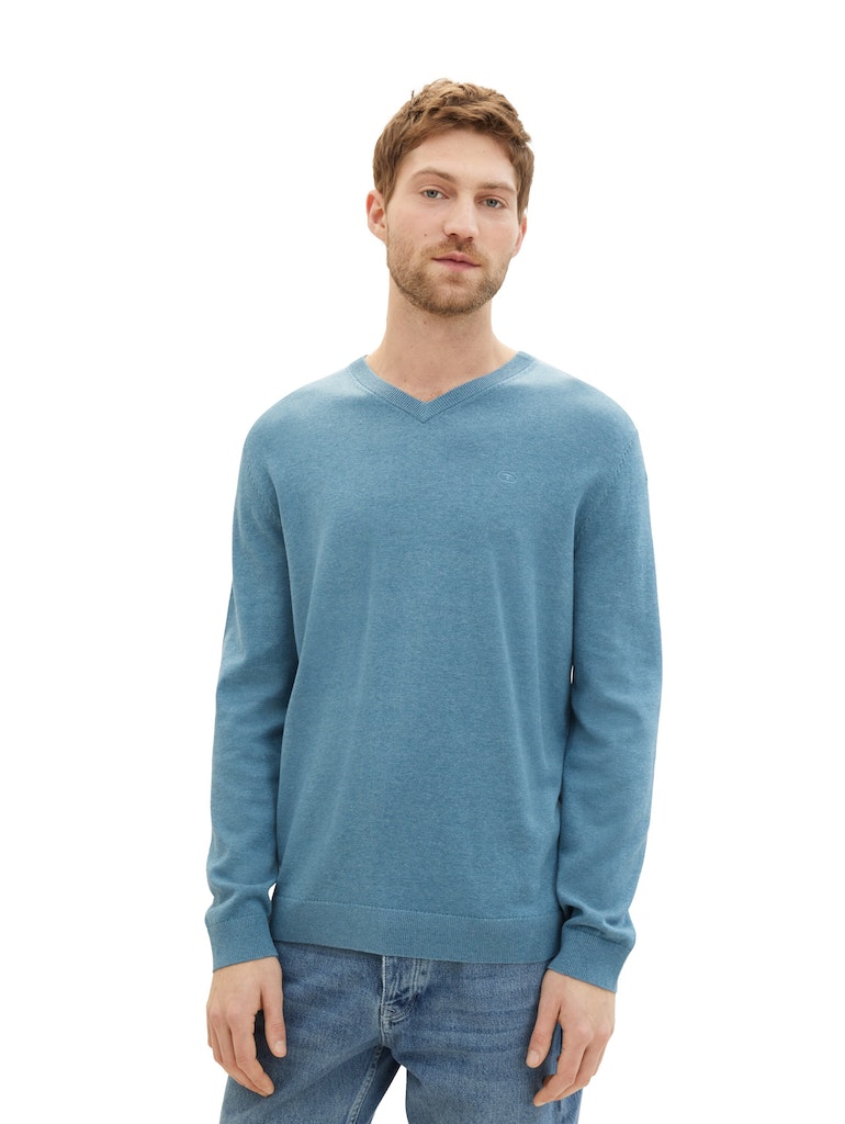 Tom Tailor Herren Pullover Blue Water Mela