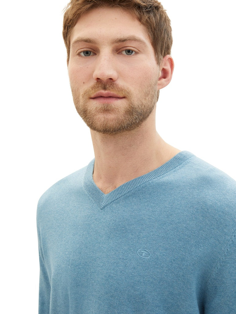 Tom Tailor Herren Pullover Blue Water Mela