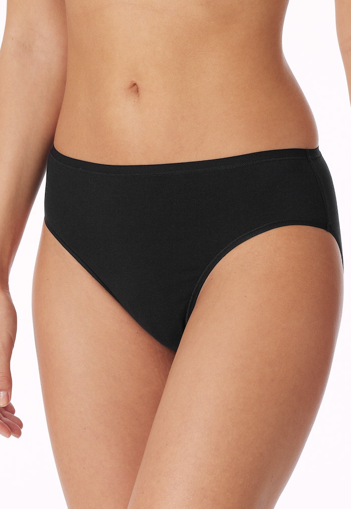 Schiesser Slip Schwarz