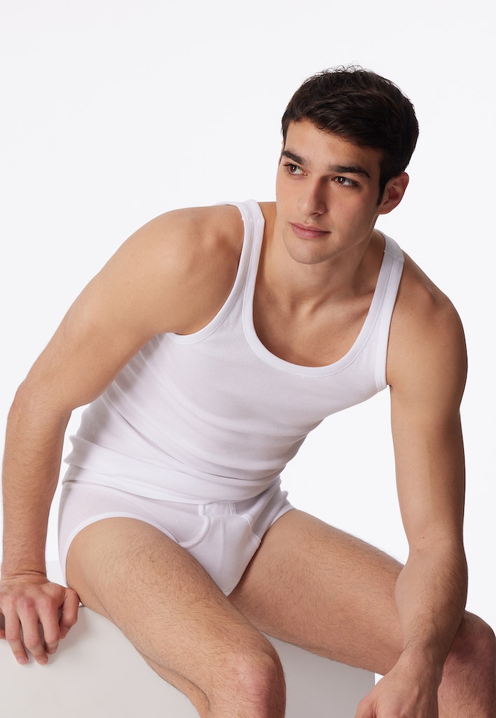 Schiesser Hemd Weiss