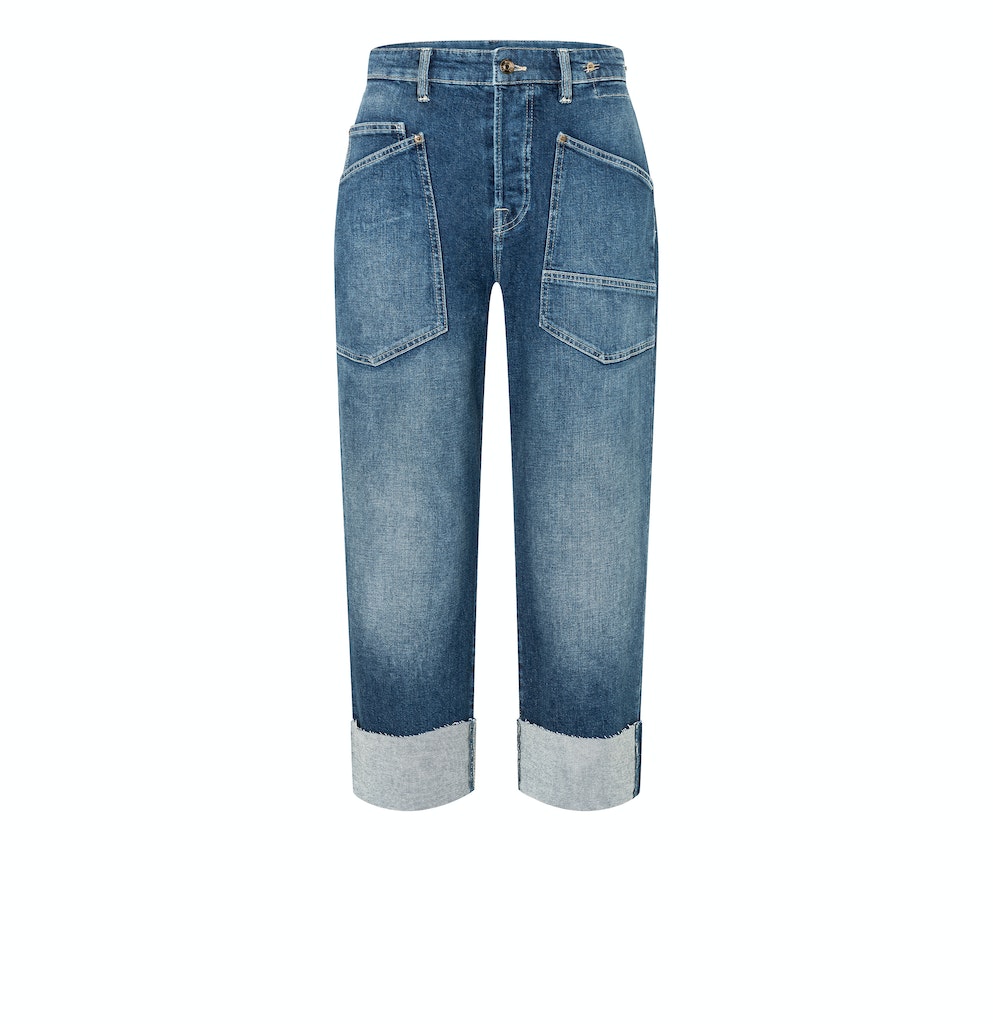 Mac Damen Jeans Mid Blue Commer