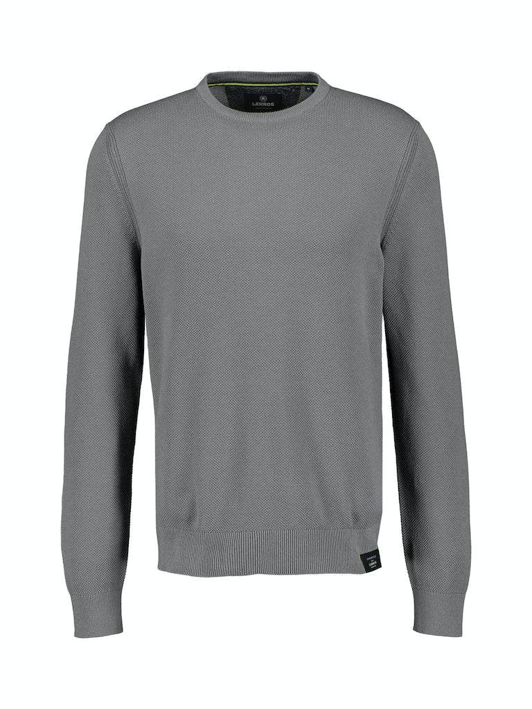 Lerros Herren Pullover Ash Grey Melang