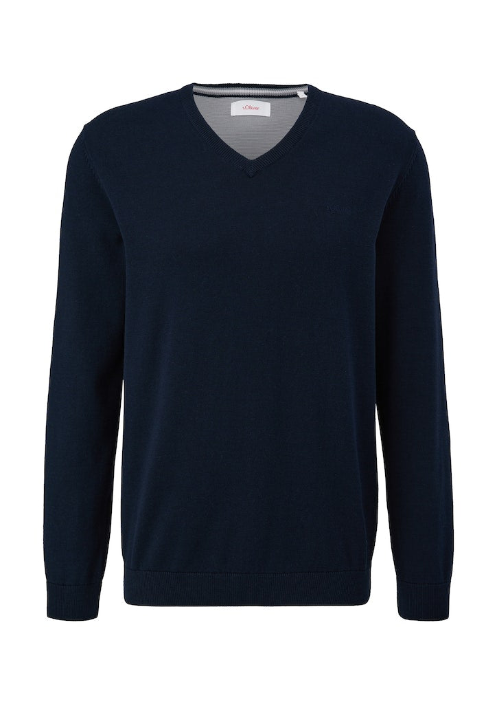 S. Oliver red Herren Pullover Blue