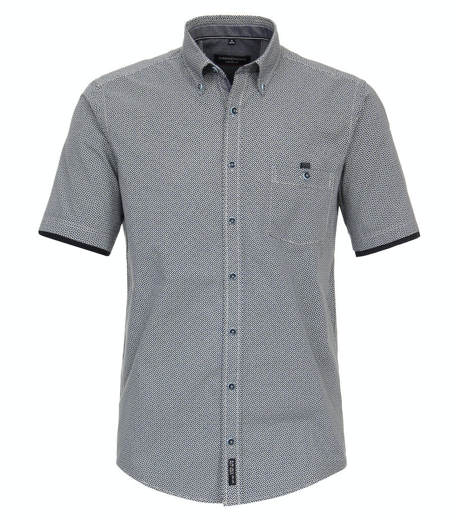 Casa Moda Herren Hemden kurz Blau