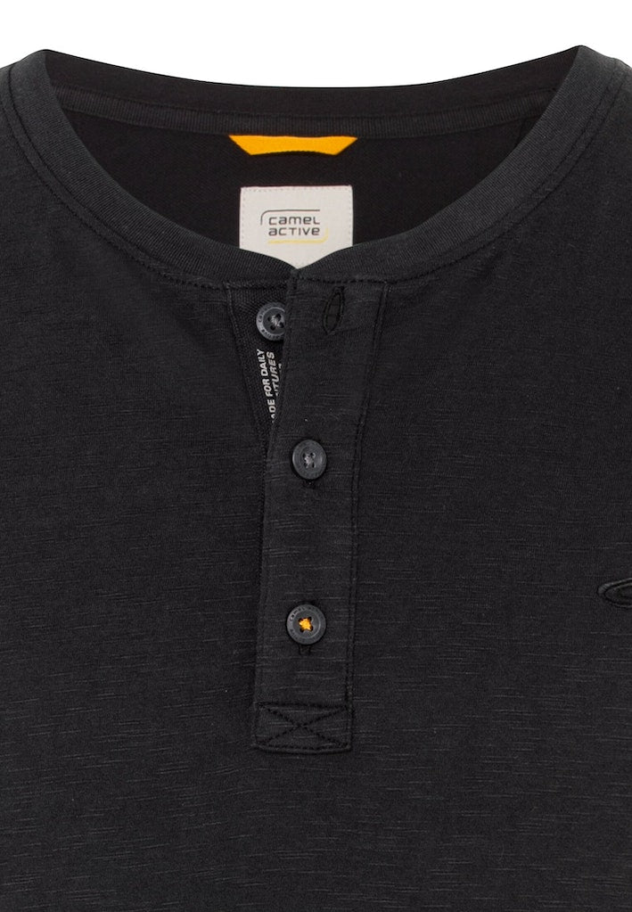 Camel active Herren T-Shirts kurz Asphalt
