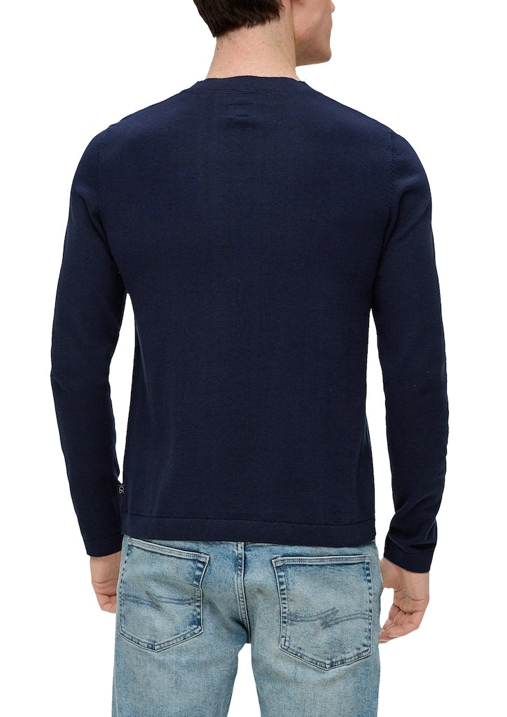 QS by S.Oliver Herren Pullover Blue