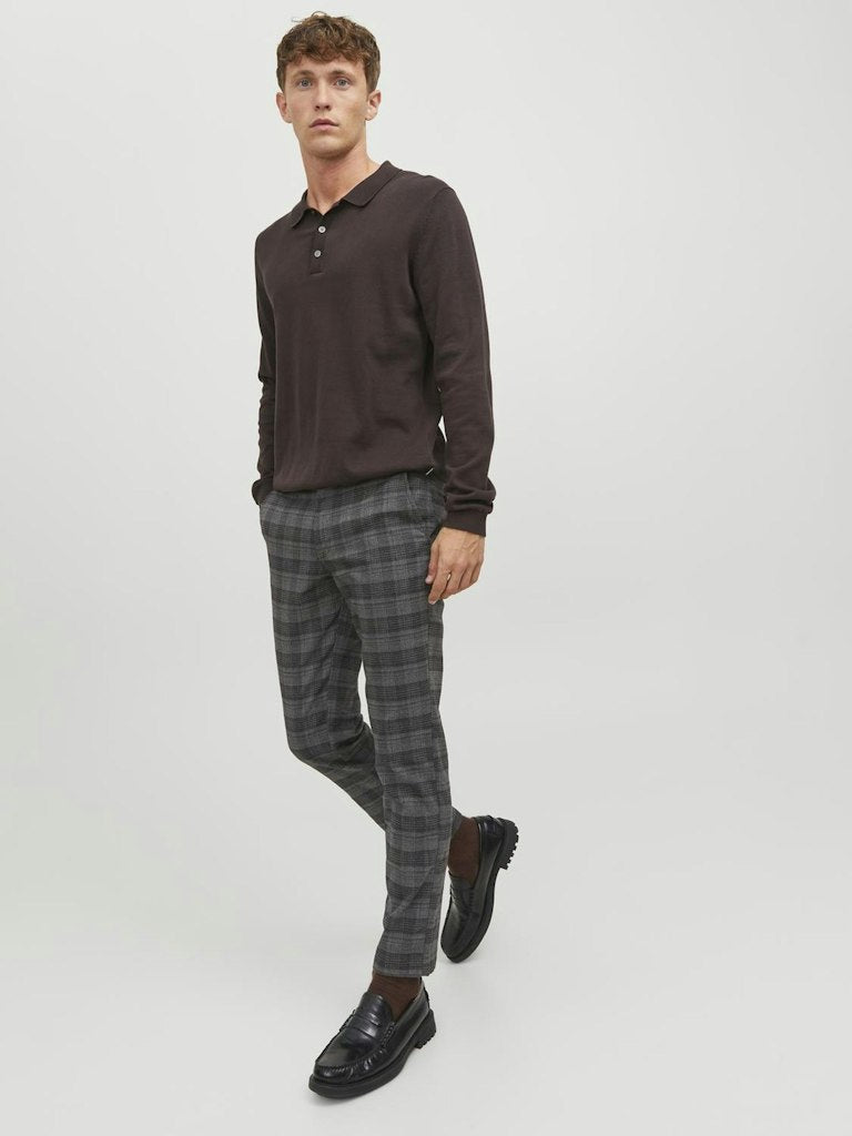 Jack & Jones Herren Hosen Burgundy/Check