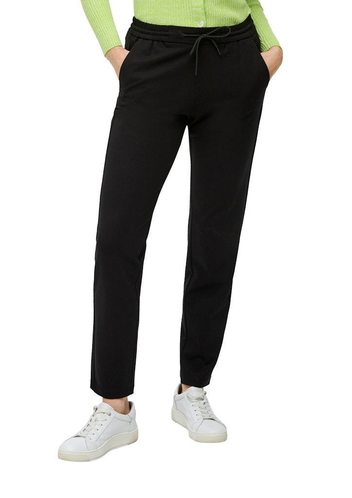 S. Oliver red Damen Hosen Grey/Black