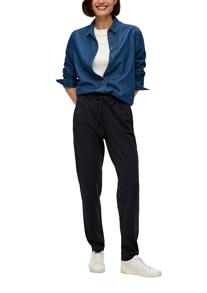 S. Oliver red Damen Hosen Blue