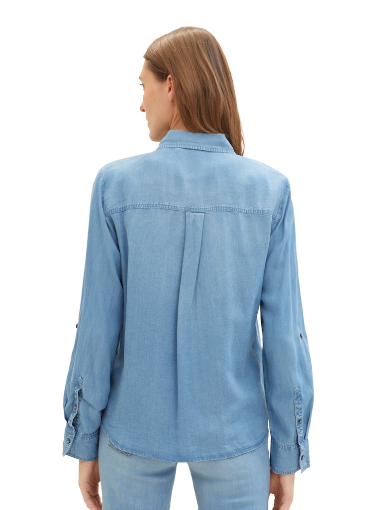 Tom Tailor Damen Blusen Clean Mid Stone