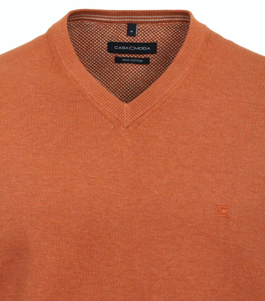 Casa Moda Herren Pullover Orange