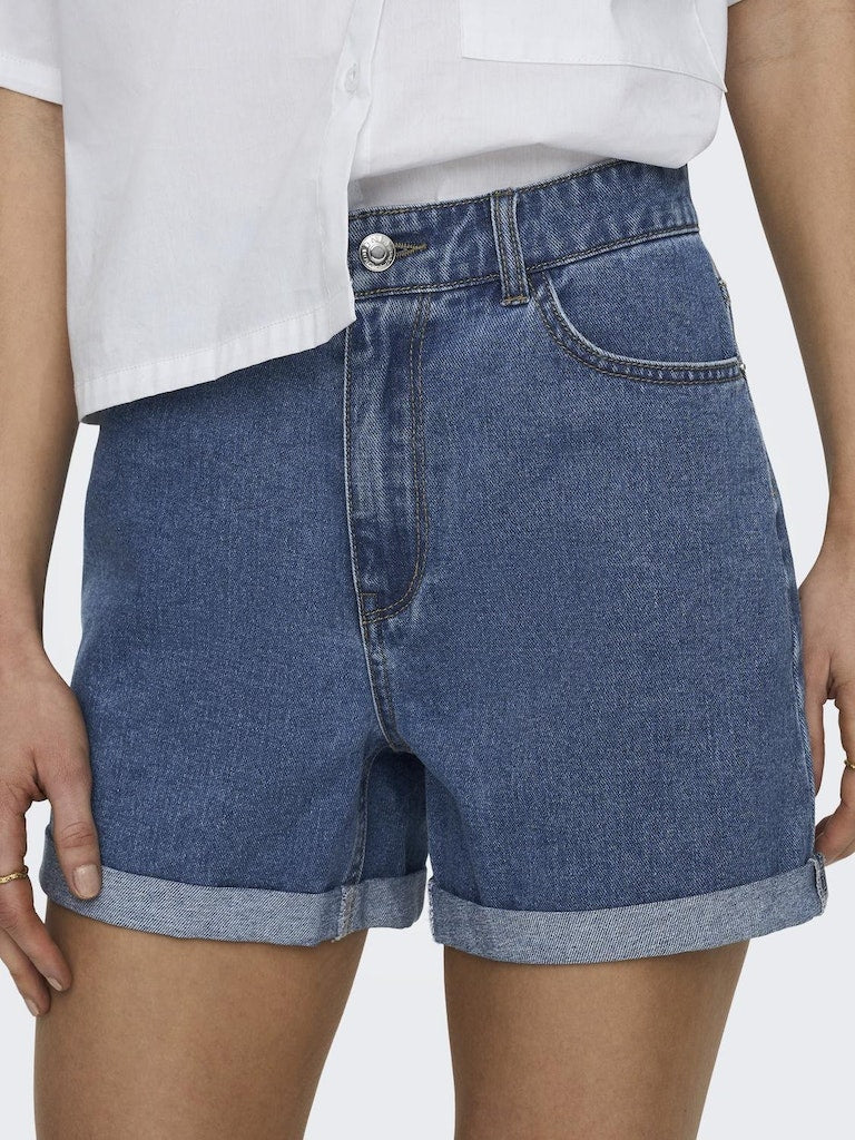 only Damen Shorts Medium Blue Den