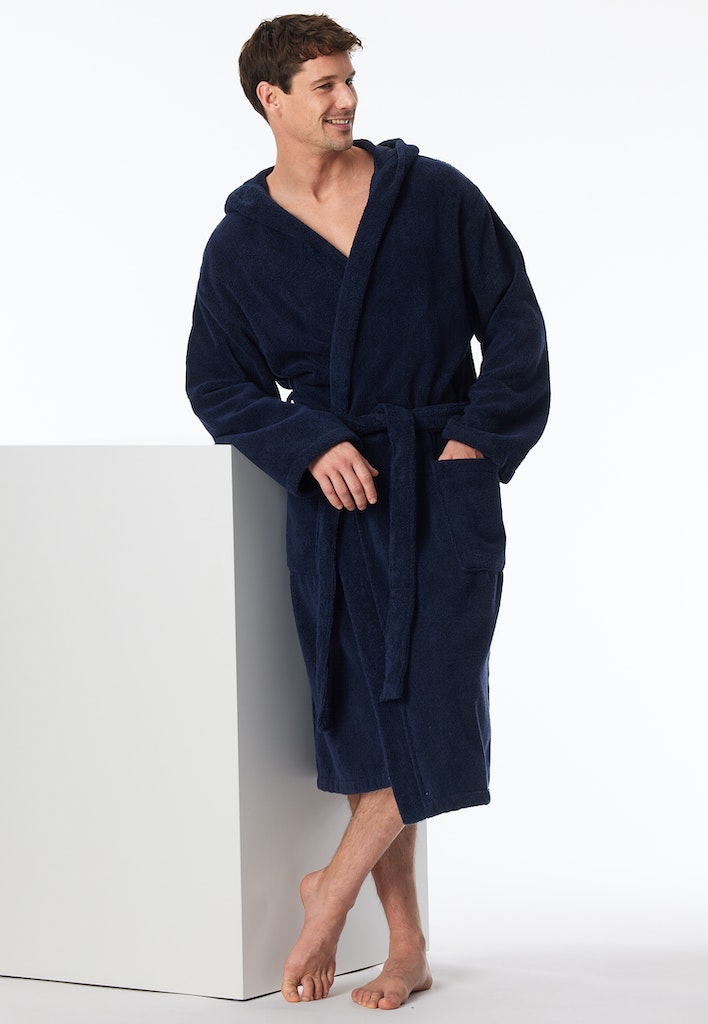 Schiesser Bademantel Navy