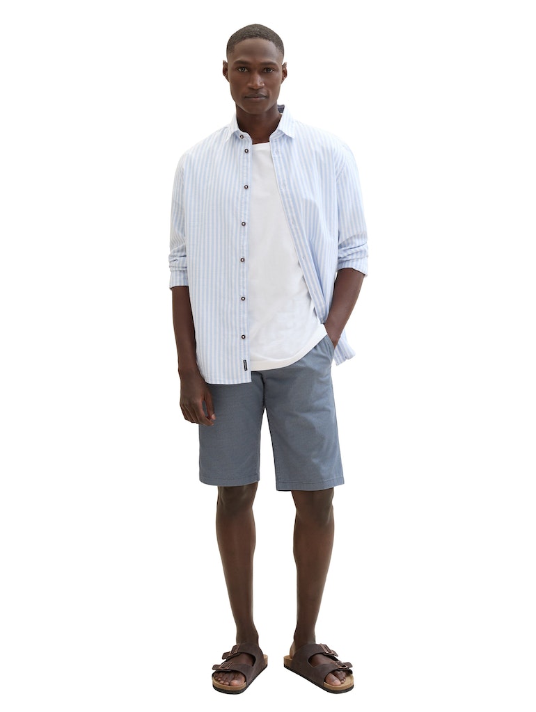 Tom Tailor Herren Hosen Blue Structure