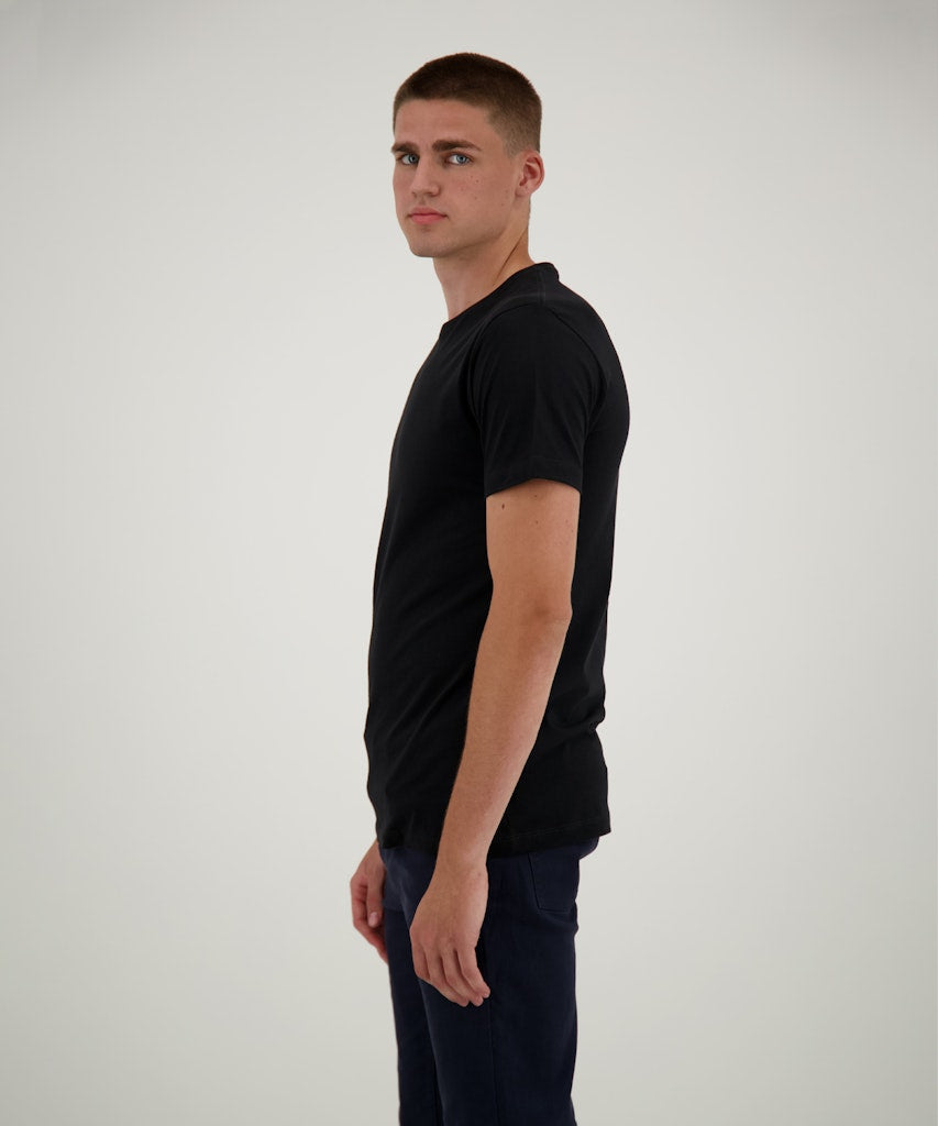 Ragman Herren T-Shirts kurz  Schwarz