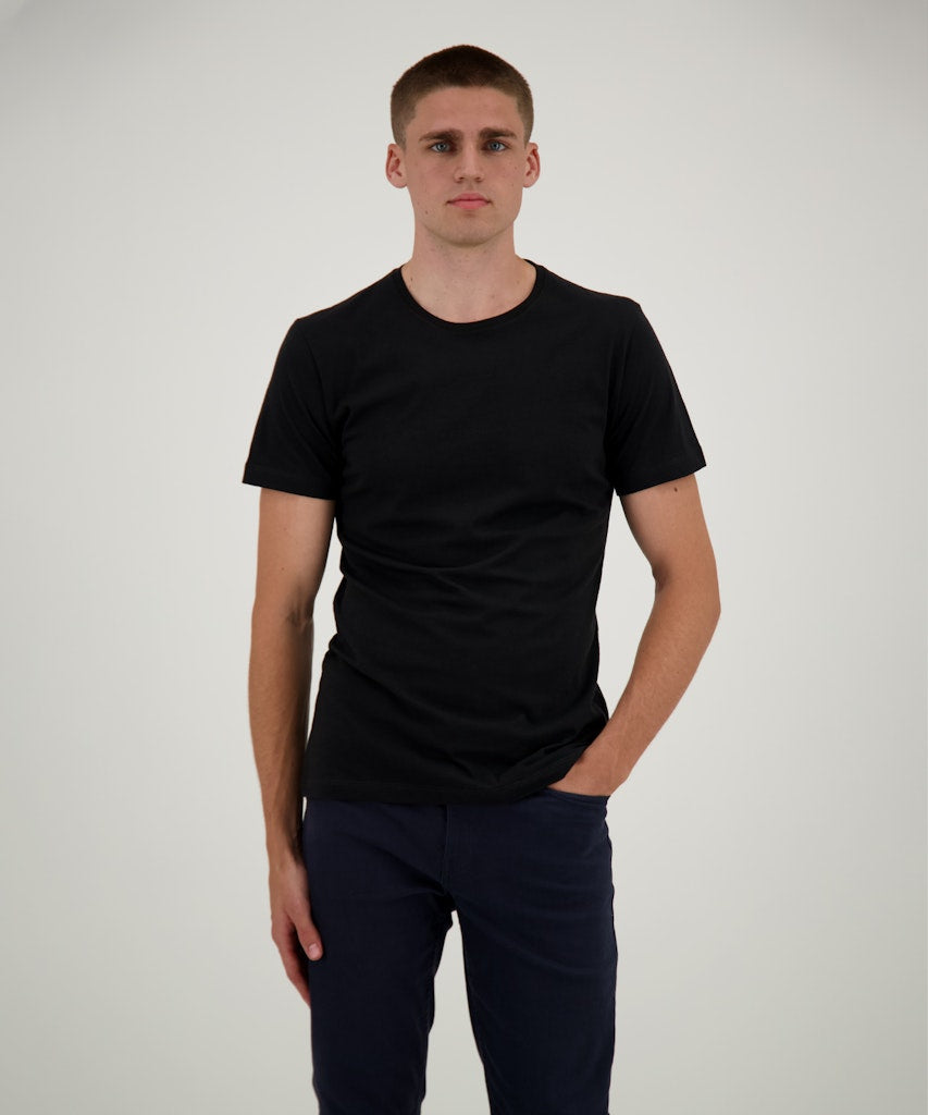 Ragman Herren T-Shirts kurz  Schwarz