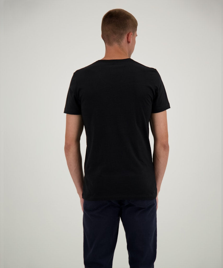 Ragman Herren T-Shirts kurz Schwarz