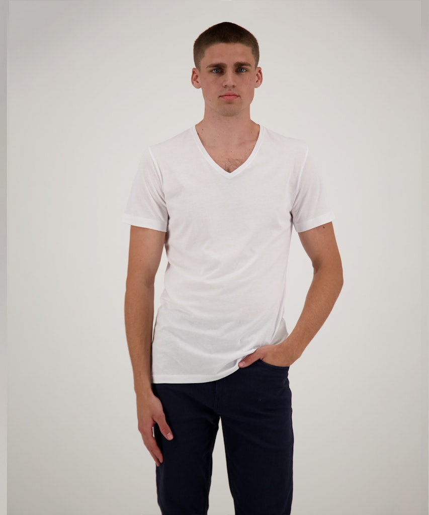 Ragman Herren T-Shirts kurz Weiss