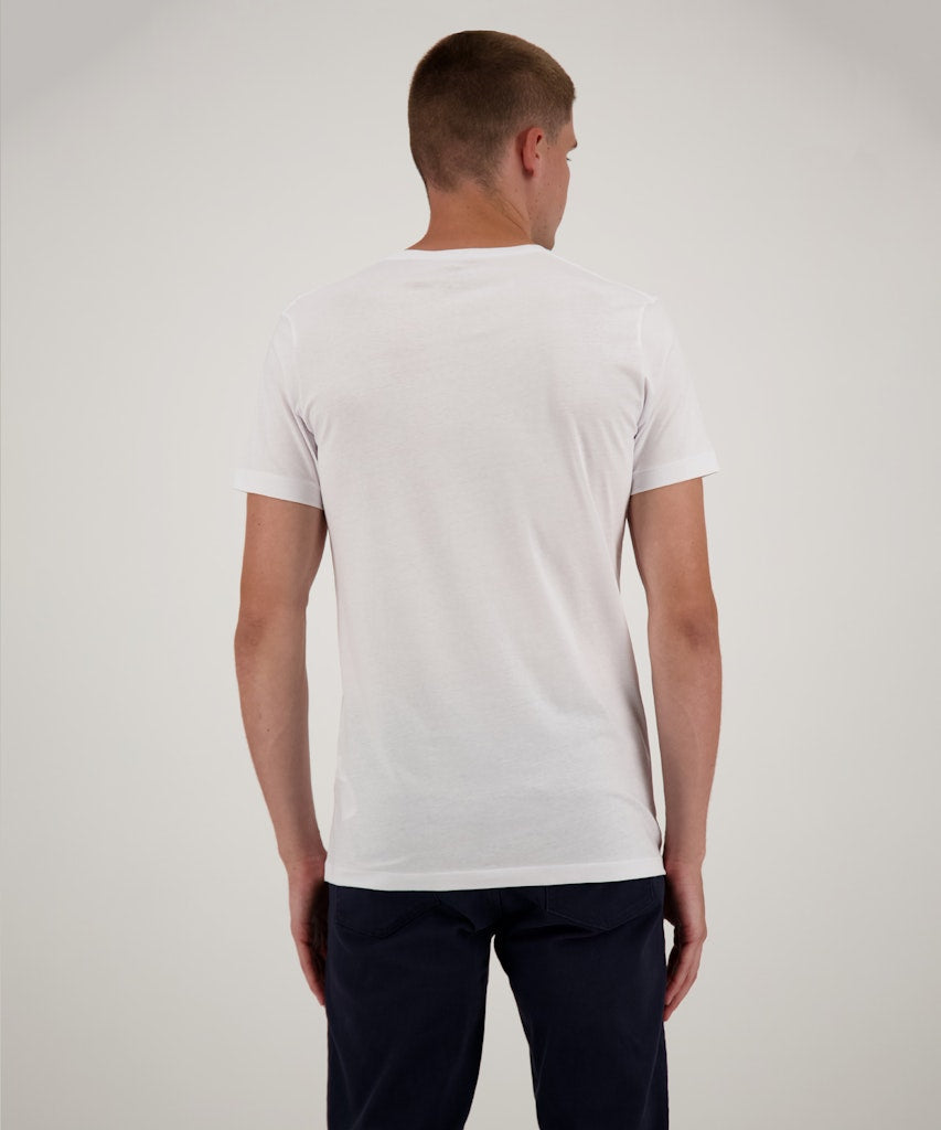 Ragman Herren T-Shirts kurz Weiss