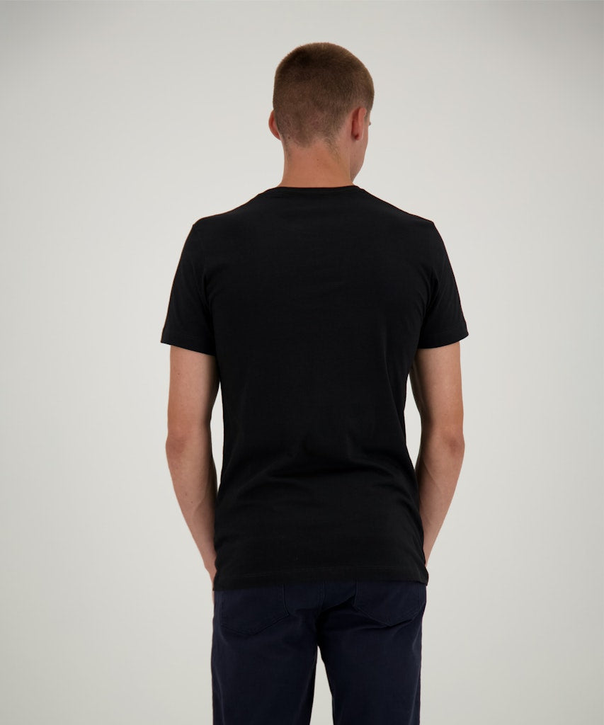 Ragman Herren T-Shirts kurz  Schwarz