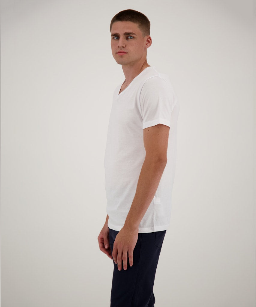 Ragman Herren T-Shirts kurz Weiss