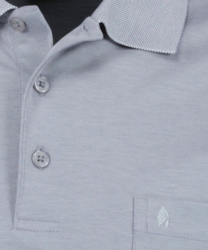 Ragman Herren Polo-Shirts Silber