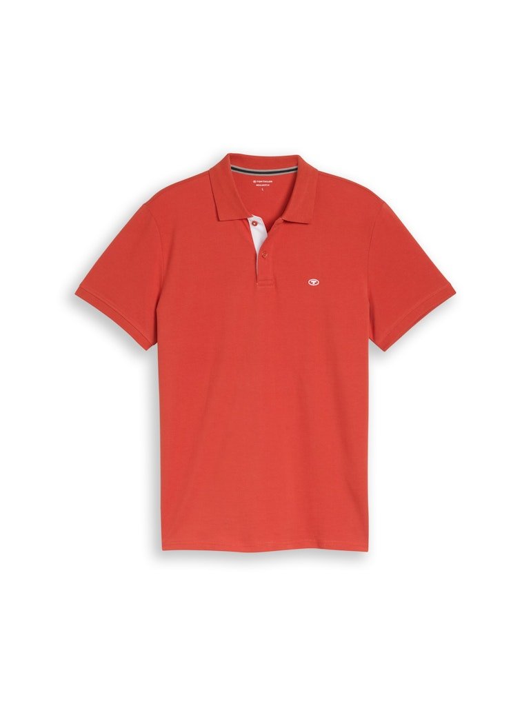 Tom Tailor Herren Polo-Shirts Chili Orange