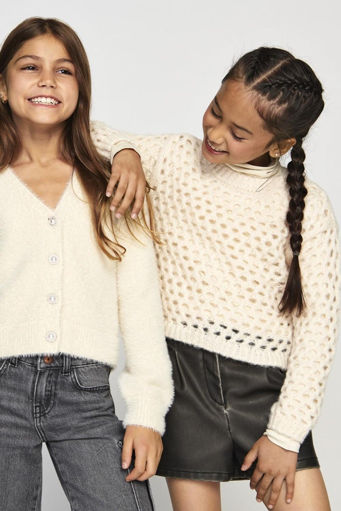 Only Mädchen Pullover & Strickjacken Whitecap Gray