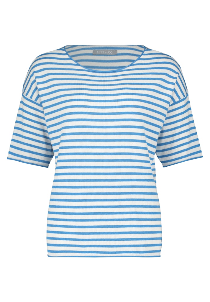 Betty & Co Damen Pullover Cream/Blue