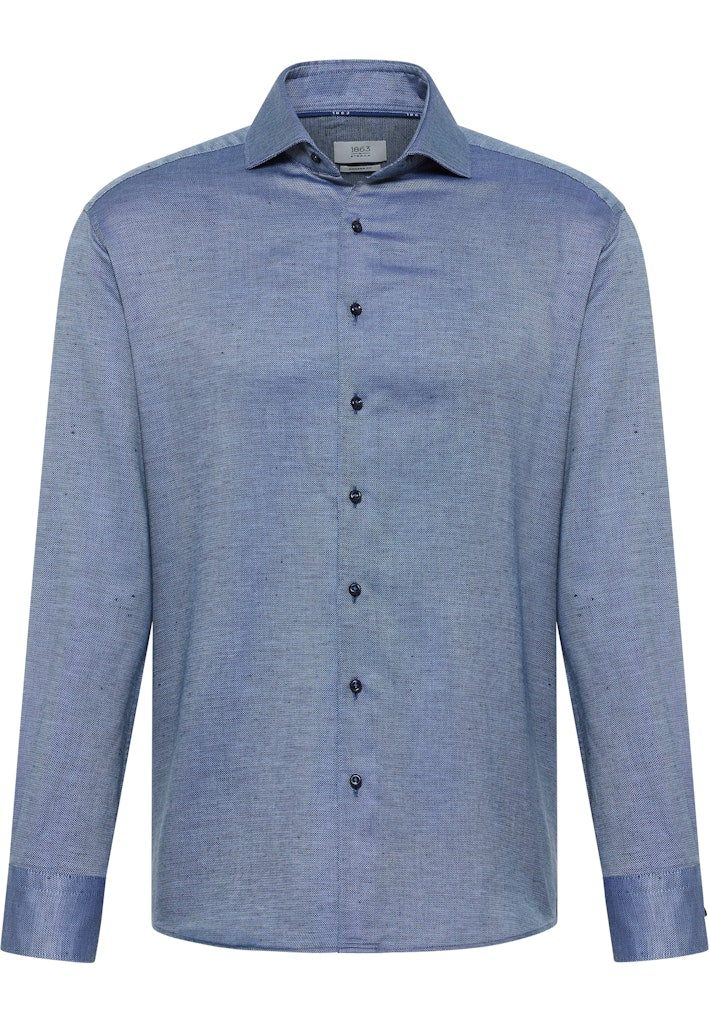 Eterna Herren Hemden lang Blau