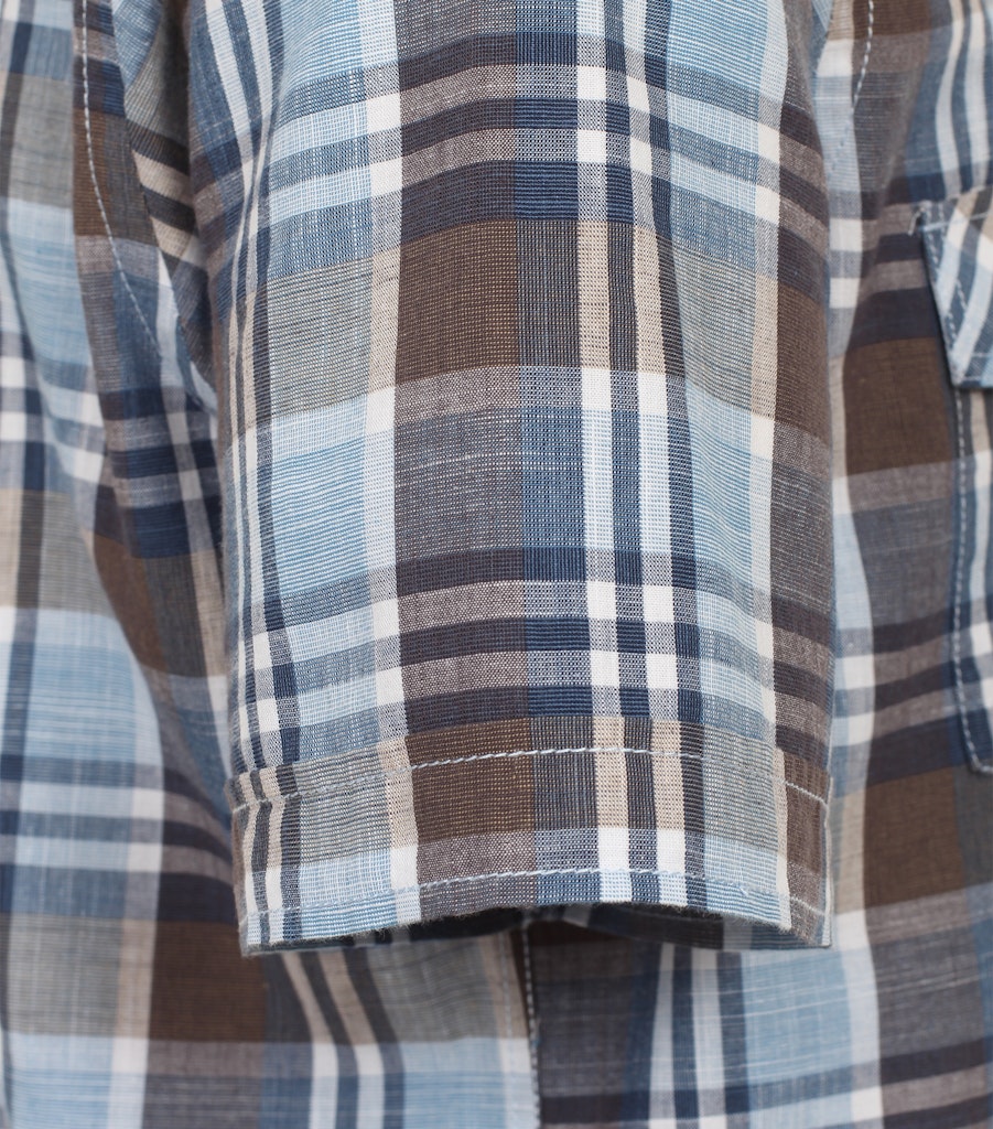 Casa Moda Herren Hemden kurz Blau